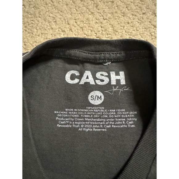 NWOT Buckle Johnny Cash Man In Black Cropped Muscle Tee - Picture 4 of 4
